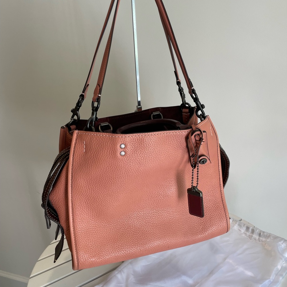 COACH 1941 ROGUE 30 PEBBLED LEATHER SATCHEL BAG - Picture 2 of 13